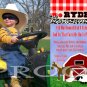 FARM BARNYARD BARN TRACTOR 1ST 2ND 3RD Photo Birthday Party Invitations