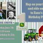 FARM BARNYARD BARN TRACTOR 1ST 2ND 3RD Photo Birthday Party Invitations