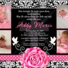 Girl Baptism Communion Christening Invitation Announcement Photo