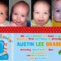Fun to Be One Airplane First 1st Birthday Photo Party Invitations