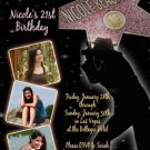 HOLLYWOOD CELEBRITY PARTY BIRTHDAY INVITATIONS