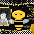 BUMBLE BEE BA-BEE BABY SHOWER OR BIRTHDAY INVITATION
