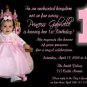 PRINCESS CROWN TIARA 1st First Birthday Party Invitation