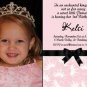 PRINCESS CROWN TIARA 1st First Birthday Party Invitation