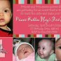 PRINCESS CROWN TIARA 1st First Birthday Party Invitation