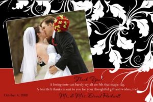 Wedding Save the Date Thank You Card Invitation Party