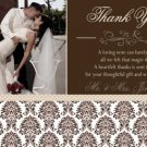 Damask Wedding Save the Date Thank You Card Invitation Engagement Party