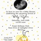 Bumble Bee Ultrasound Baby Shower Invitations Unisex Boy Girl
