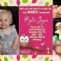 Look Whoo's Turning One OWL 1st Birthday Invitations