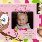 Look Whoo's Turning One OWL 1st Birthday Invitations