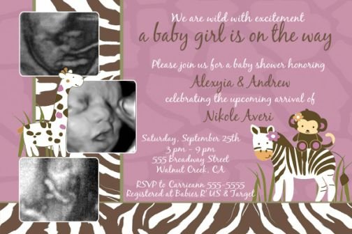 Cocalo Jacana Baby Shower Invitations Ultrasound Party ...