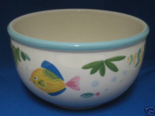 STUDIO NOVA BARRIER REEF LARGE MIXING BOWL FISH NEW NR