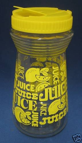 VINTAGE HAZEL ATLAS CITRUS LEMON JUICE 1 QT BOTTLE JAR