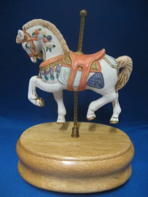 Carousel Horse Merry Go Round Music Box Artmark Musical