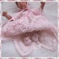 Christening Custom Crochet Set for Collector Doll and Reborn SJ2B