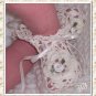 Irish Rose Heirloom Thread Crochet Booties for Baby and Reborn SJ2B