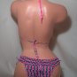 Pink/Black Graffiti Banded Bottom Bikini (Small/Medium)