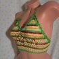 Caribbean Vacation Butterfly Crochet Top (Jamaican / Rasta) (One Size fits)