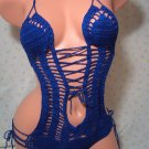 Ocean Blue One Piece Swimsuit (Small/Medium)