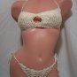 O-Ring Keyhole Bandeau Bikini with Decorative Bottoms (Small/Medium)