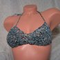 Black/Platinum Space Dyed Halter Bikini with Hipster Bottoms (Small)
