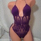 Purple Plum Pineapple Delight One Piece Swimsuit (Small/Medium)