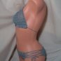 Gray Halter Bikini with Hipster Bottoms (Small/Medium)