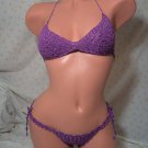 Purple Space Dyed Halter Bikini (Small/Medium)
