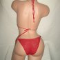 Crimson Siren Triangle Top Bikini (Small/Medium)