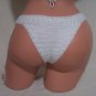 White Gathered Ruffles Top Bikini (Small/Medium)