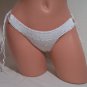White Gathered Ruffles Top Bikini (Small/Medium)