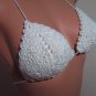 White Gathered Ruffles Top Bikini (Small/Medium)