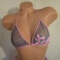 Pink & Gray Free Form Swimsuit (Small/Medium)