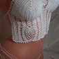 White Pineapple Tankini Bikini (Small/Medium)