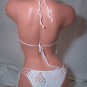 White Pineapple Tankini Bikini (Small/Medium)
