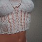 White Pineapple Tankini Bikini (Small/Medium)