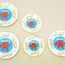 Kool Aid Kids Dishes - 3 larger - 2 Smaller -