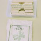 Blue River Creamery Hastings, Nebr - Wooden Cross Puzzle