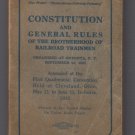 1935 Constitution and General Rules of the Brotherhood of Railroad Trainmen