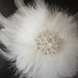 Birdcage veil with a free give away crystal Feather Fascinator in ivory or white