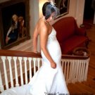 Stunning full 12 inch birdcage veil (ivory or white)