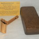 Gillette 1937 Sheraton Twist to Open Refurbished Replated 24 Karat Gold X1