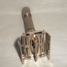 Gillette Fat Boy Razor TTO 1960 Adjustable Refurbished Replated Mirror Nickel F2–Y7