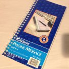Adams Spiral Phone Message Book 400 sets Carbonless Duplicate 11x5 1/4 SC1154-2D