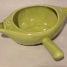 Vintage Northington Jack Spratt Ceramic Gravy Separator Green CA Pottery L F