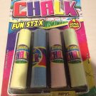 Fun Stix Sidewalk Chalk  4 colors Easy Wash off