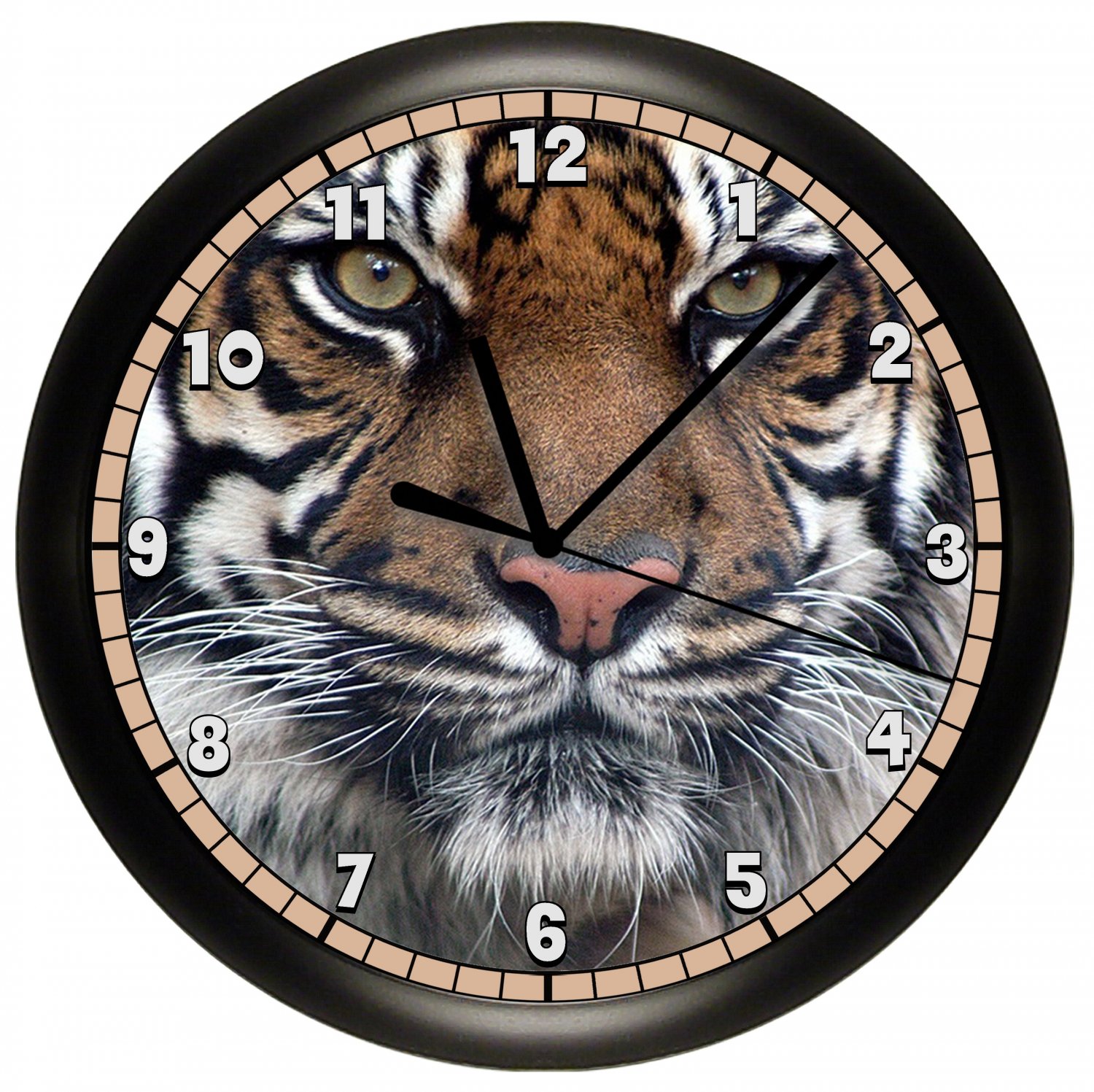 Часы с тигром на циферблате настенные