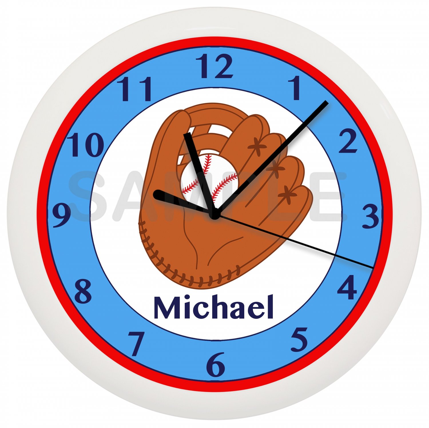 BASEBALL Personalized Wall Clock