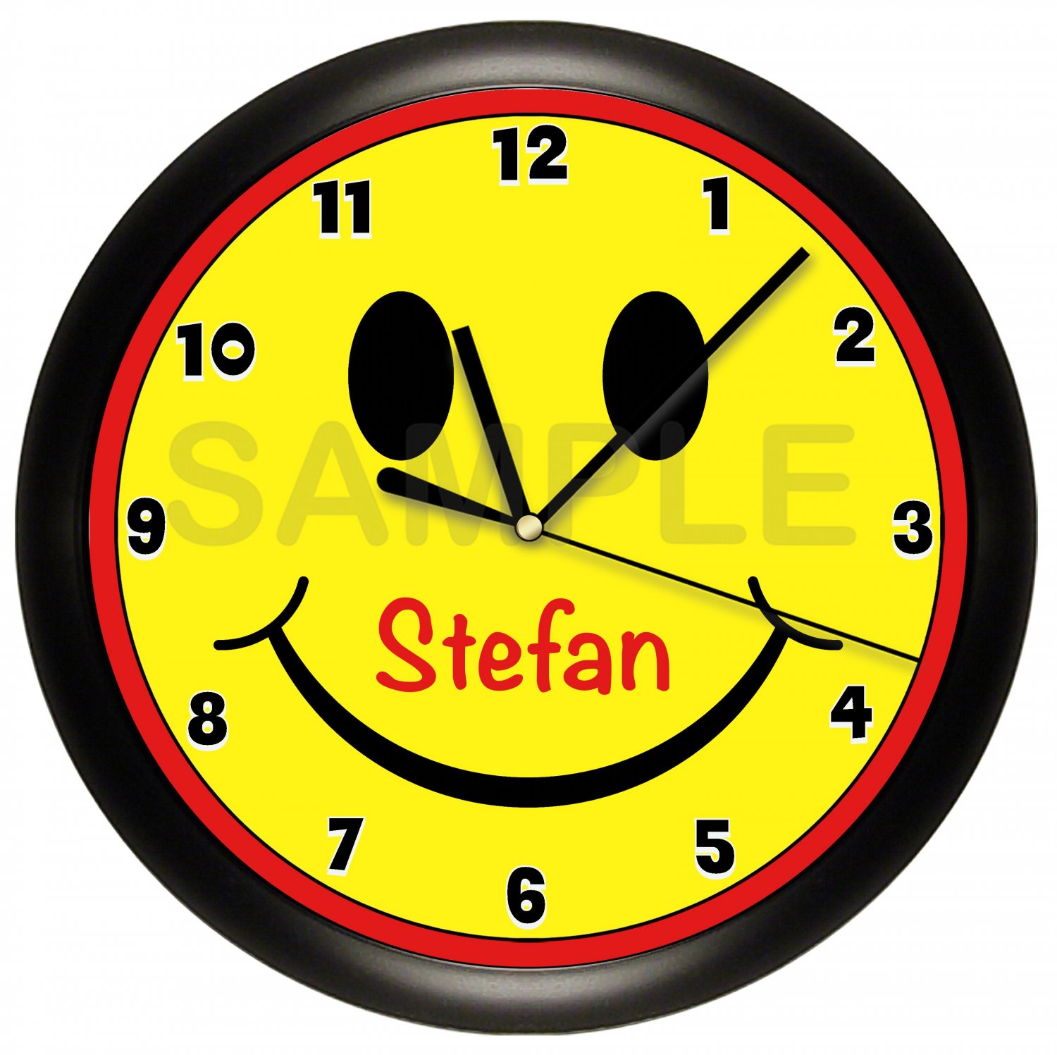 Personalized Smiley Face Smile Wall Clock