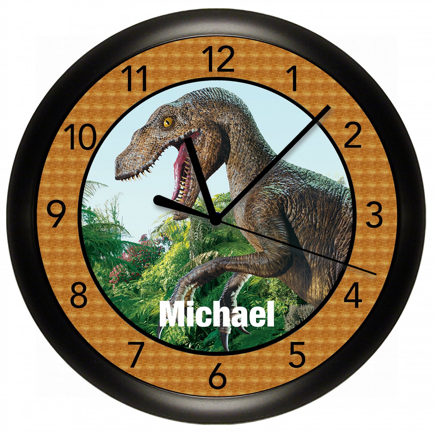 Dinosaur tyrannosaurus rex Wall Clock Personalized